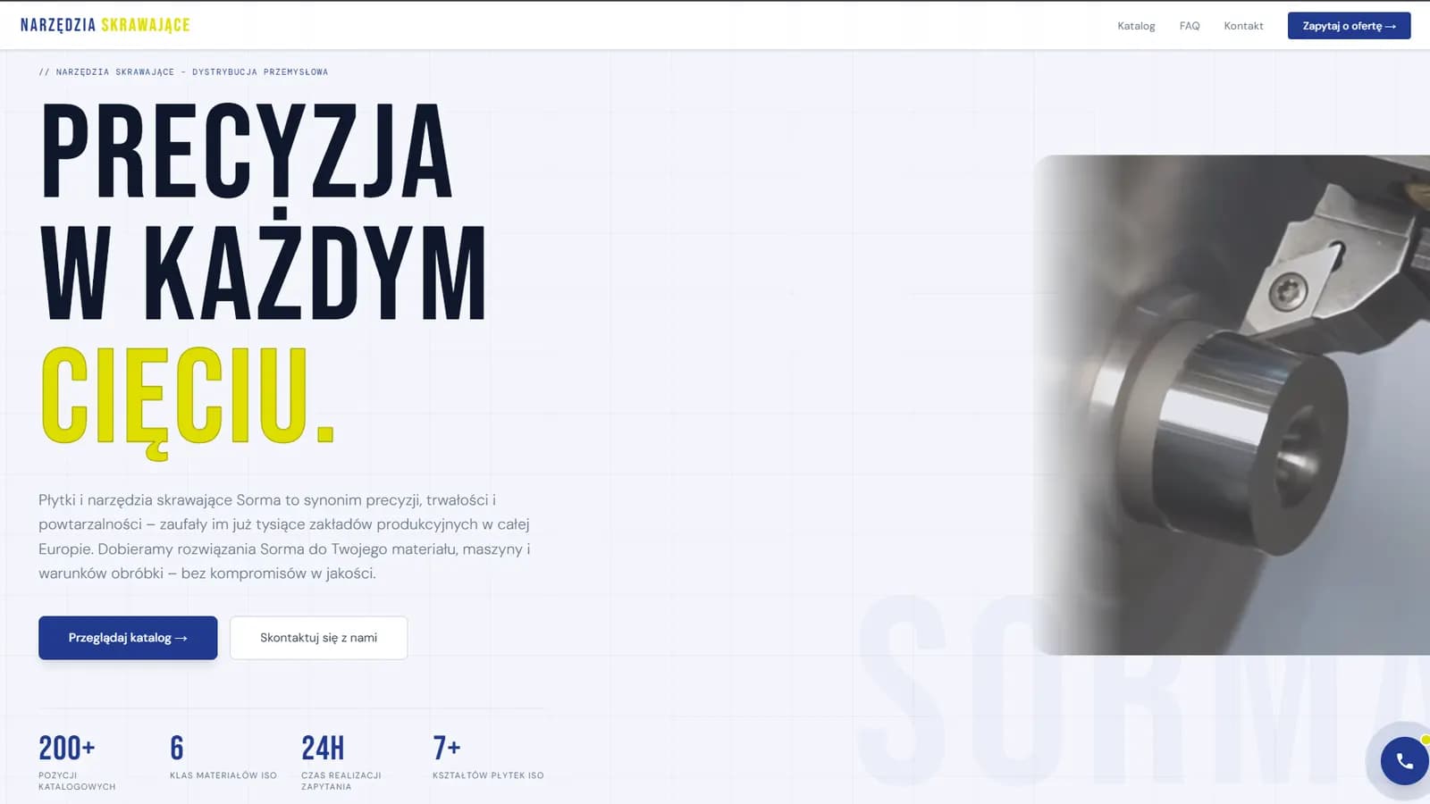 Strona internetowa — Narzędzia skrawające