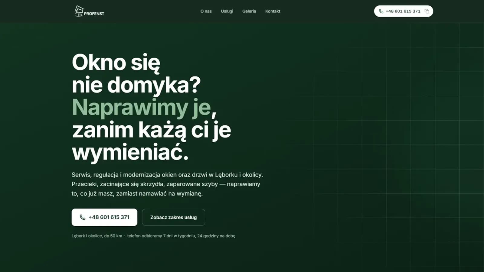 Strona internetowa — Profenst